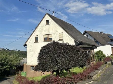 Seitenansicht  - Haus kaufen in Hachenburg  - Hachenburg Stadt! 1 bis 2 Familienhaus, Garagen, Areal von  ca. 1.500 qm!