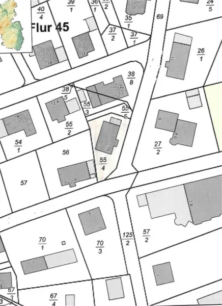 Lageplan Parzelle 55/4