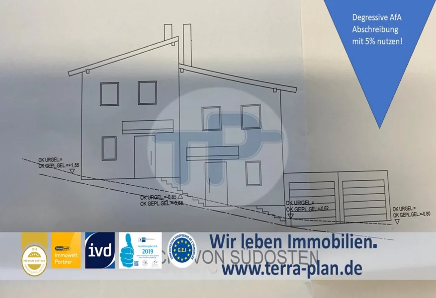 Hauptfoto Internet - Haus kaufen in Vilshofen - PROVISIONSFREI!!WOHNEN AM KLOSTERACKERDOPPELHAUS DEGRESSIVE AFA ABSCHREIBUNG NUTZEN  