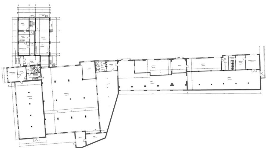 Büroflächen + Halle 1 und 2