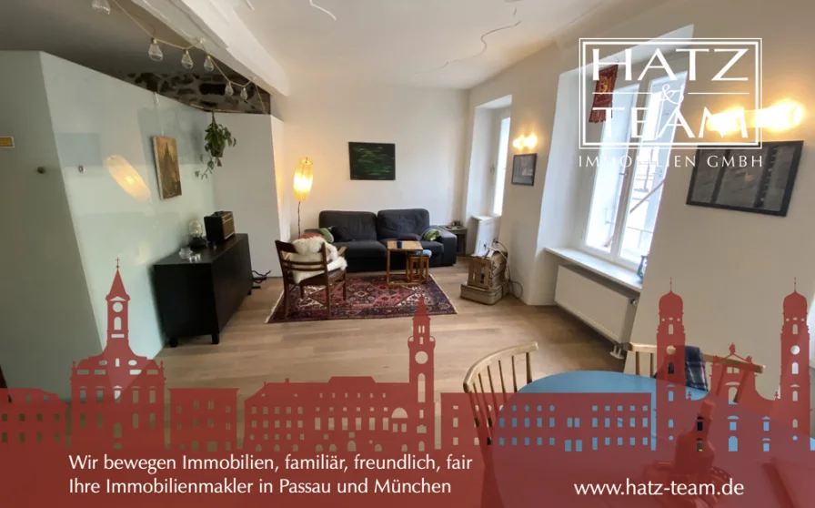 Hatz & Team Immobilien GmbH  - Wohnung mieten in Passau - Zauberhafte Altbauwohnung mit Wohlfühlfaktor!