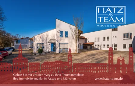 Hatz & Team Immobilen GmbH - Büro/Praxis kaufen in Passau - Außergewöhnliches Bürogebäude mit 586 m² und  Architektenhaus mit 351 m² in Passau