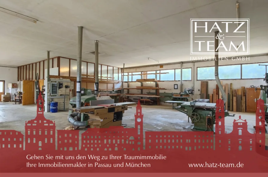 Hatz & Team Immobilien GmbH - Halle/Lager/Produktion mieten in Ortenburg - Werkstatt für Holzverarbeitung in Ortenburg