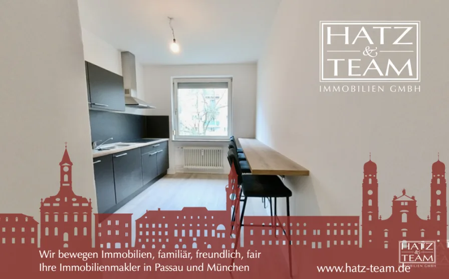 Hatz & Team Immobilien GmbH - Wohnung mieten in Passau - WG geeignet! Charmante 3-Zimmer-Wohnung mit Südbalkon in Passau!