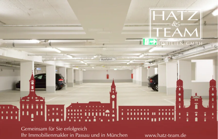 Hatz & Team Immobilien GmbH - Sonstige Immobilie mieten in Passau - Hochwassersicherer Tiefgaragenstellplatz gegenüber der Uni und nahe dem Klinikum!
