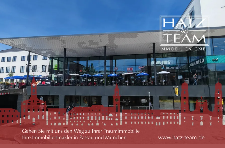 Hatz & Team Immobilien GmbH - Laden/Einzelhandel mieten in Passau - 183 m² Ladenfläche! Das neue DONAUQUARTIER in Passau!