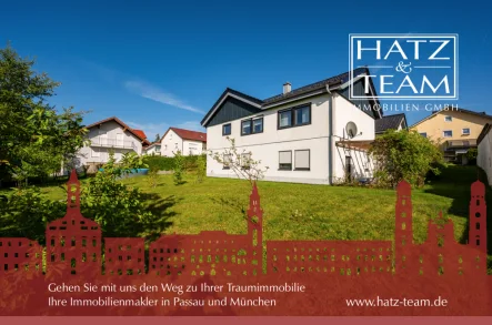 Hatz & Team Immobilien GmbH - Haus kaufen in Salzweg - Zweifamilienhaus mit Einliegerwohnung auf großem, sonnigen Grundstück