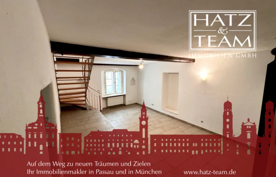 Hatz & Team Immobilien GmbH - Wohnung mieten in Passau - Wohnen auf zwei Ebenen! Charmante Wohnung mitten in der Altstadt