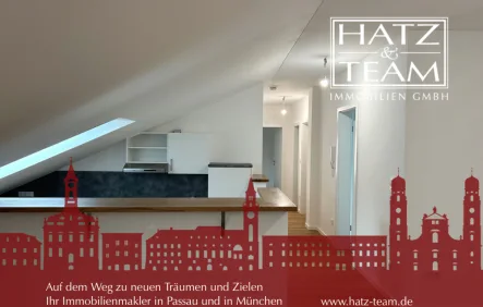 Hatz & Team Immobilien GmbH - Wohnung mieten in Passau - Sanierte Dachgeschosswohnung mitten in der Stadt - auch WG geeignet!