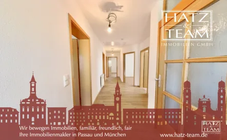 Hatz & Team Immobilien GmbH - Wohnung mieten in Salzweg - Erstbezug nach Renovierung!Hochwertige 5-Zimmer-Wohnung mit Grünblick in Passau, Salzweg!