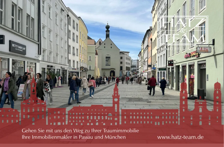 Hatz & Team Immobilien GmbH - Laden/Einzelhandel mieten in Passau - 1 A-Lage in der Passauer Fußgängerzone