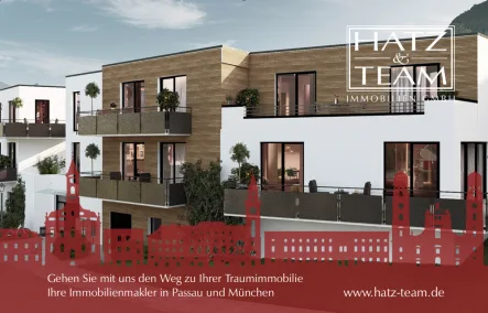 Hatz & Team Immobilien GmbH - Wohnung kaufen in Bad Griesbach im Rottal - Neubau-Wohnungen in Bad Griesbach - KfW 40 EE Standard - Sonder Afa