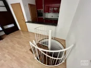 Wendeltreppe zum Schlafzimmer