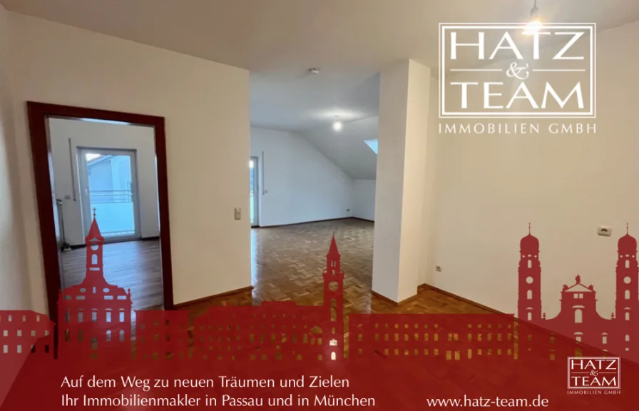 Hatz & Team Immobilien GmbH - Wohnung mieten in Passau - Schöne 3-Zimmer-Wohnung mit tollem Ausblick in Passau-Neustift!