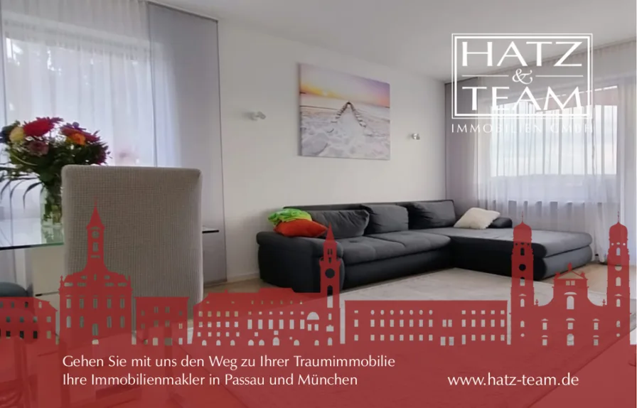 Hatz & Team Immobilien GmbH - Wohnung kaufen in Passau - Geräumige Wohnung mit Weitblick, zwei großen Balkonen sowie Gäste-WC