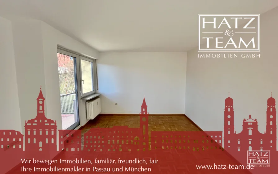 Hatz & Team Immobilien GmbH - Wohnung mieten in Passau - Schöne 3-Zimmer-Wohnung mit Balkon in Passau-Grubweg!