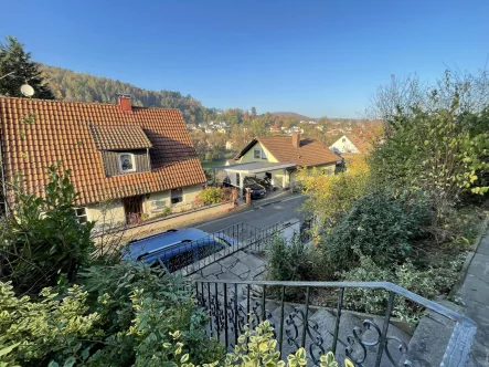 Außenansicht - Haus kaufen in Lohr - Ansprechende Doppelhaushälfte mit viel Platz und tollem Schnitt - ruhige Lage