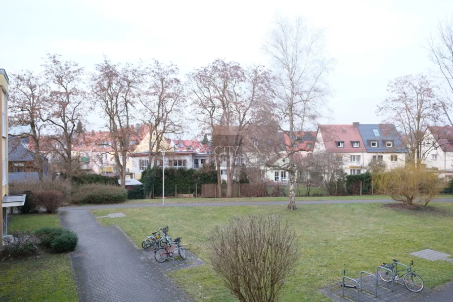 Ausblick v. Schlafzimmer