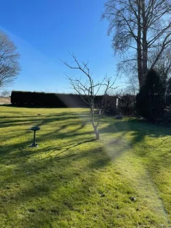 Garten  - Wohnung mieten in Freiburg (Elbe) - Lichtdurchflutete 4-Zimmer-Wohnung mit direktem Zugang zur Gartenterrasse