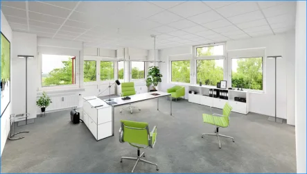 Einrichtungsvorschlag - Büro/Praxis mieten in Oberhaching - Modernisierte Büros in Oberhaching