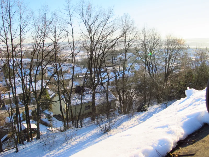 Ausblick im Winter übers Maintal und Kulmbach