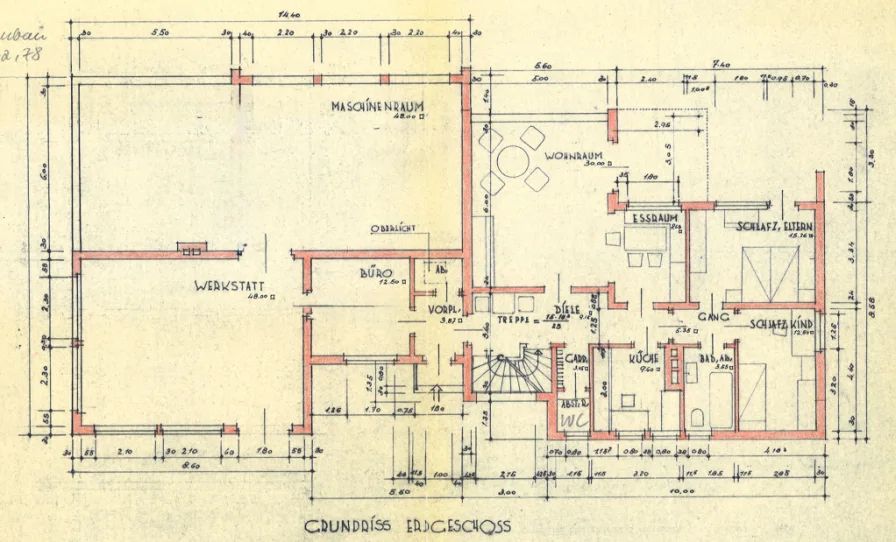 Grundriss EG mit Anbau