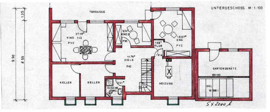 Grundriss Untergeschoss