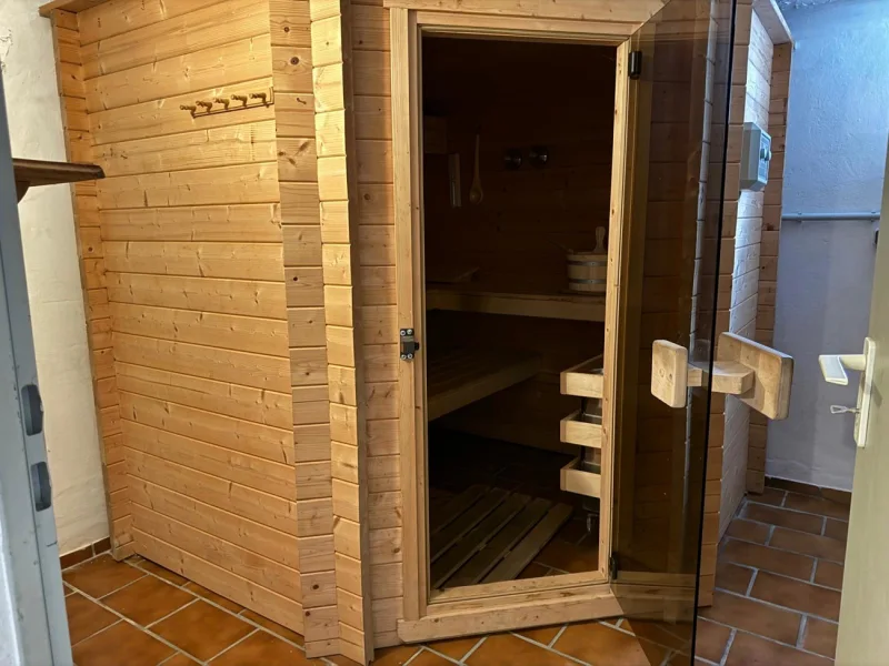 Sauna im Kellergeschoss