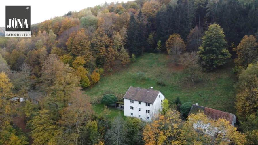 Titelbild - Haus kaufen in Kulmbach - Ein-/Zweifamilienhaus in Alleinlage mit großzügigem Grundstück nähe der Innenstadt