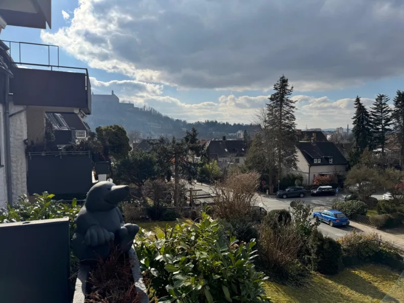 Blick vom Balkon