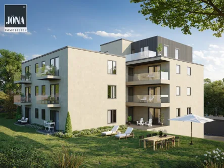 Rückseite  - Wohnung kaufen in Kulmbach - Moderne Neubau-Wohnanlage – Ihr Zuhause in bester Lage - 2-Zimmerwohnung