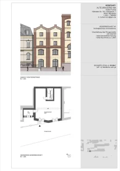 Haus E Straßenniveau - Büro/Praxis mieten in Mannheim - Büro / Ladenlokal  "Alte Brauerei" - im Denkmalgeschütztem Gebäude