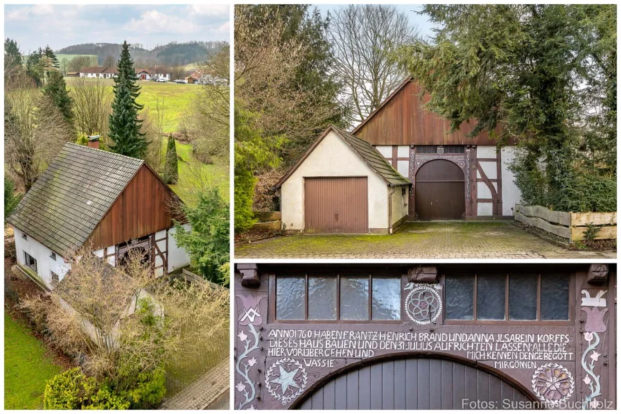 Impressionen-1 - Haus kaufen in Kalletal - Historisches Fachwerkjuwel v. 1760 in idyllischer Lage im malerischen Kalletal