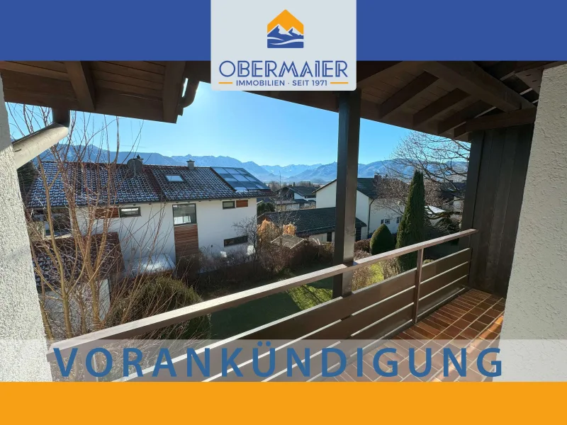 01_Titelbild-Südbalkon - Wohnung kaufen in Murnau - 2-ZIMMER MAISONETTE GALERIEWOHNUNG MIT ALPENPANORAMA-BLICK