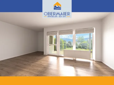 01_Titelbild_Alpenpanorama-Süd - Wohnung mieten in Murnau - MURNAU MOOSRAIN: NEU SANIERTE, RUHIG GELEGENE 2-ZIMMER TERRASSENWOHNUNG MIT BERGBLICK - NATUR PUR