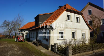 Straßenansicht - Haus kaufen in Sassendorf - Sanierungsbedürftiges Bauernhaus mit Nebengebäude und kleinem Garten in Sassendorf