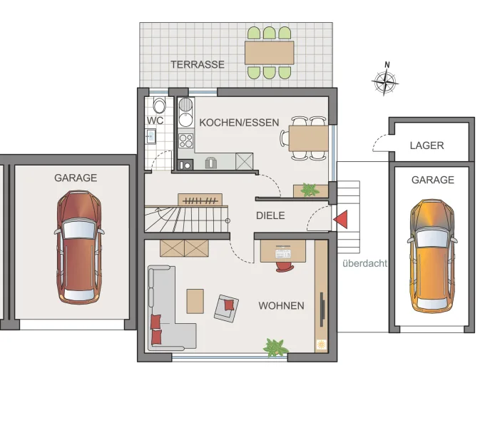 Grundriss EG (Hausansicht)