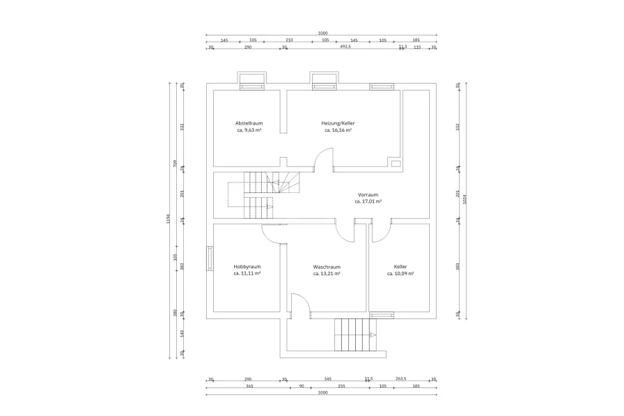 Grundriss Kellergeschoss