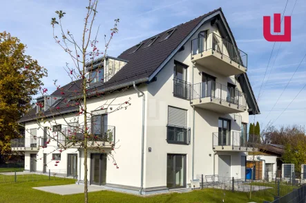 Außenansicht - Wohnung mieten in München - WINDISCH IMMOBILIEN - KfW 55-Erstbezug! Hochwertiges Appartment mit EBK und Balkon in ruhiger Lage!