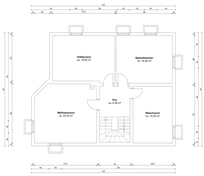 Grundriss Untergeschoss