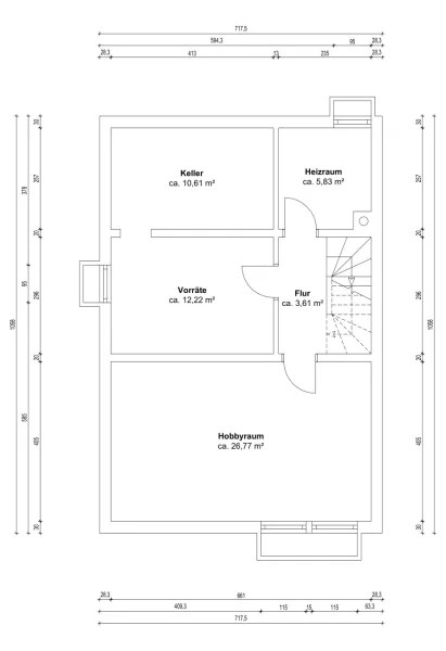 Grundriss Untergeschoss