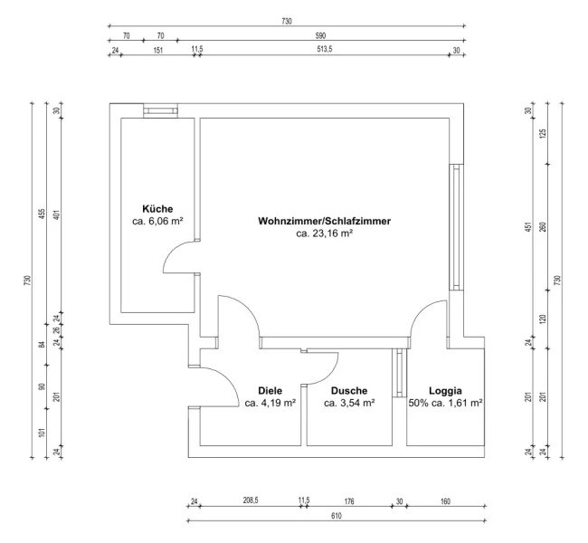 Wohnungsgrundriss