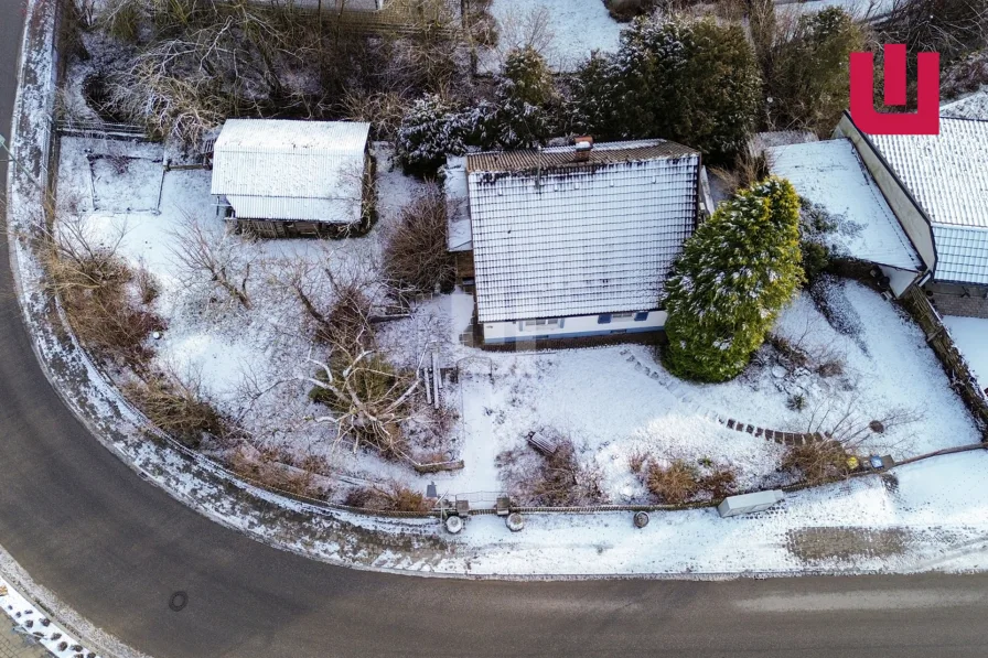 Luftansicht - Grundstück kaufen in Odelzhausen / Sittenbach - WINDISCH - Attraktives Baugrundstück für ein EFH / DHH in idyllischer Lage von Sittenbach