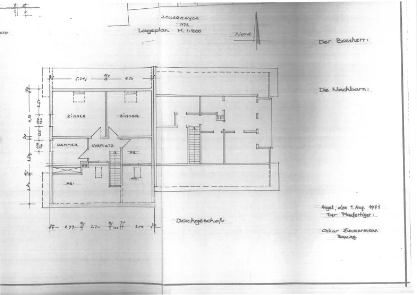 Grundriss Dachgeschoss