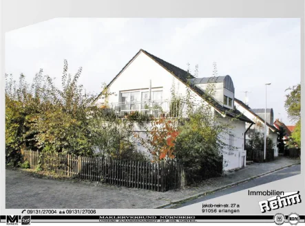 Straßenseite - Wohnung kaufen in Bubenreuth - Großzg. 1-Zim.-APP mit Terrasse, nördl. von Erlangen