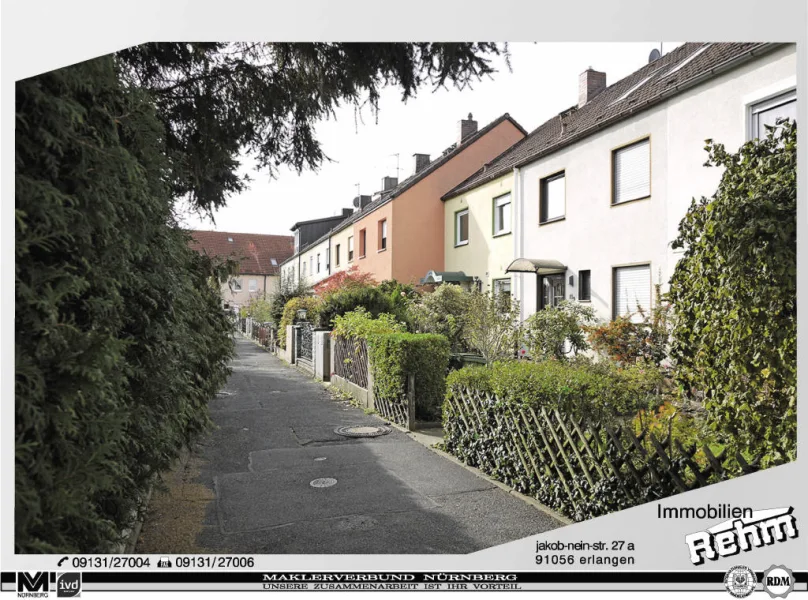 Bild1 - Haus kaufen in Fürth-Burgfarrbach - Einfamilienhaus (RMH) mit Garage