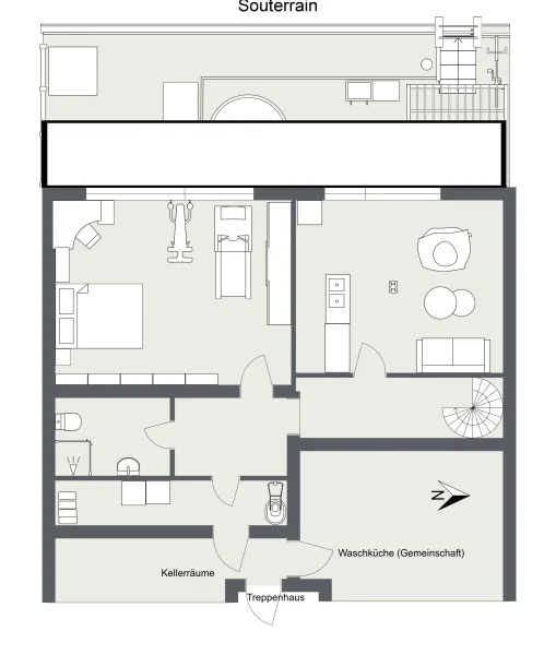 GR 2Du- 40885 - ETW - EG Weitere (Souterrain)