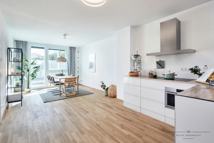 Küche - Wohnung kaufen in Fürth - GRATIS Stellplatz - Geräumige Erdgeschosswohnung im modernen Neubau