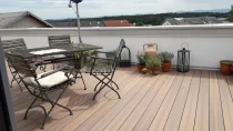 Dachterrasse mit Bergblick