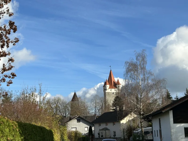 Blick von der Zufahrtsstraße